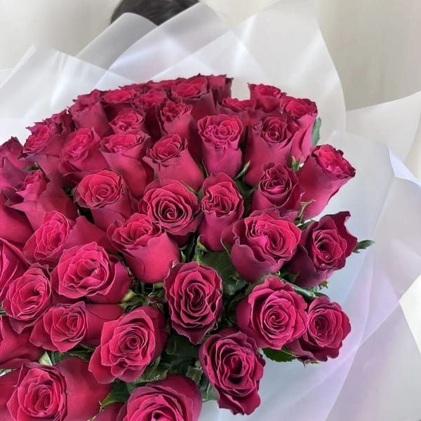 Букет из 51 красной розы 5