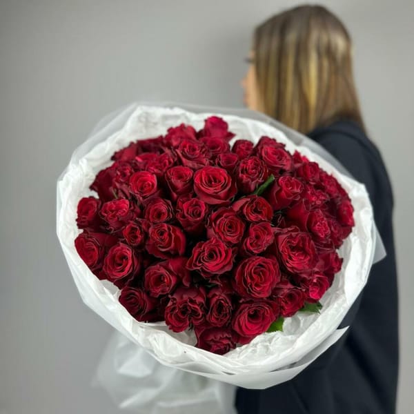 Букет из 51 красной розы 3