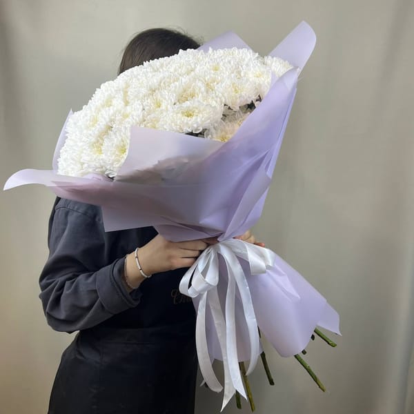 Шикарный букет из кустовой хризантемы 5