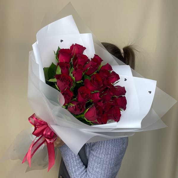 Букет из красной розы 3