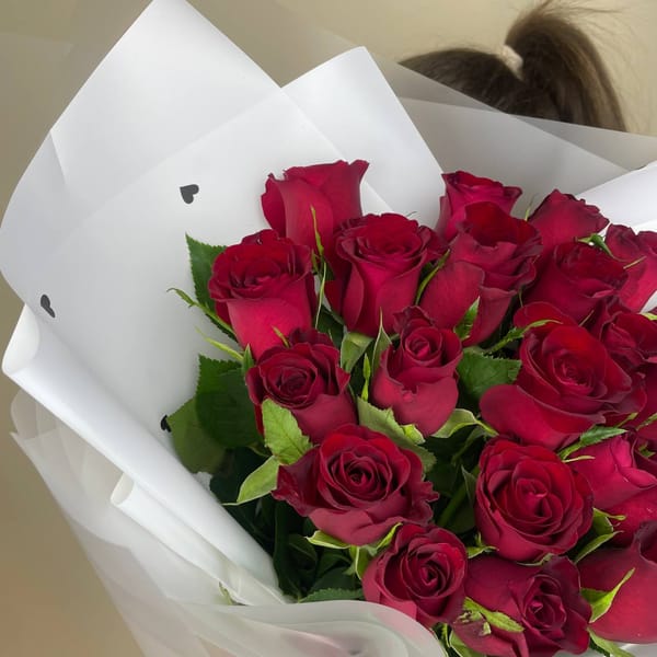 Букет из красной розы 4